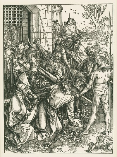 十字架を負うキリスト 1498-99年頃 （木版画） 作： アルブレヒト・デューラーまたはデューラー