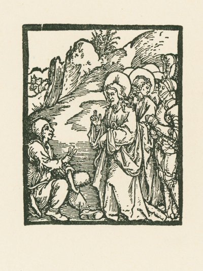 らい病を癒すキリスト 作： Albrecht Dürer or Duerer