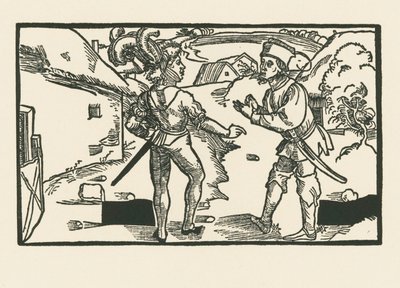 クリニアとシルス、1492-93年頃（木版画） 作： アルブレヒト・デューラーまたはデューラー