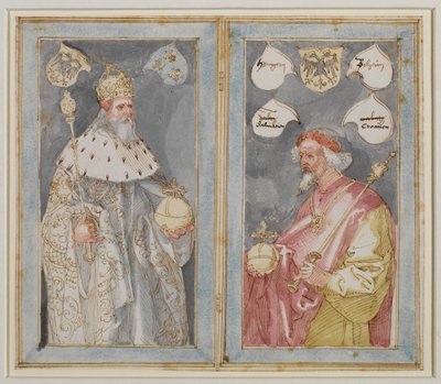 皇帝シャルルマーニュとジギスムント、1507年-1510年頃 作： Albrecht Dürer