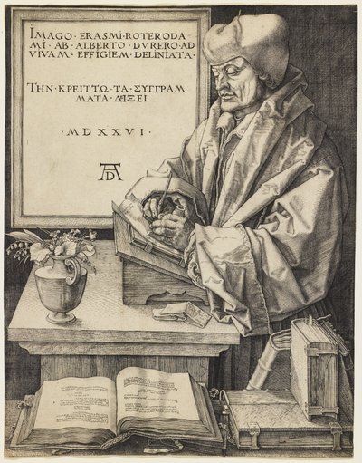 エラスムス・オブ・ロッテルダム 作： Albrecht Dürer