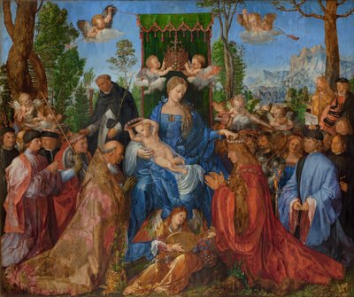 バラの花輪の饗宴、1506 作： Albrecht Dürer