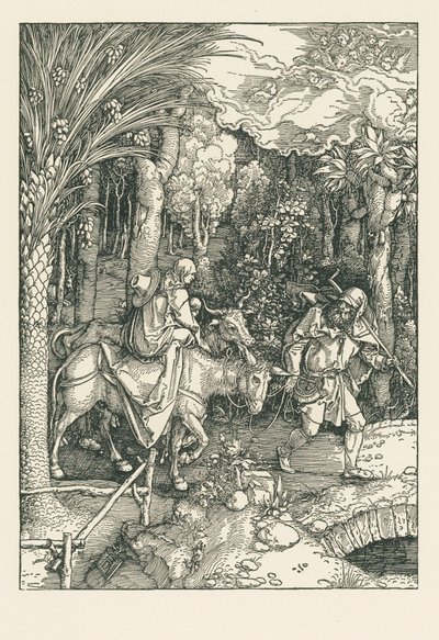エジプトへの逃避行 1504年頃（木版画） 作： アルブレヒト・デューラーまたはデューラー