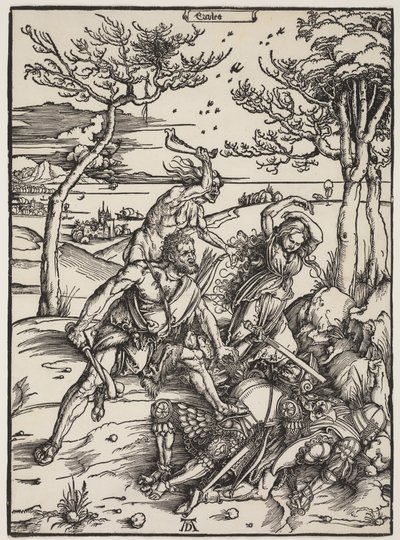 ヘラクレス征服カカス、1496年頃（木版画） 作： Albrecht Dürer