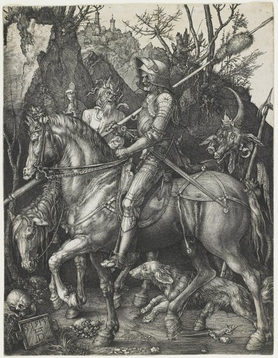 騎士、死、そして悪魔 作： Albrecht Dürer