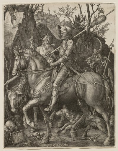 騎士と死と悪魔 作： Albrecht Dürer