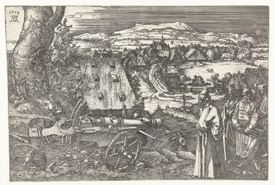 大砲のある風景 作： Albrecht Dürer or Duerer