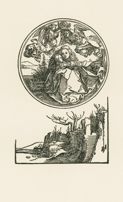 円陣の聖母 1514年頃（木版画） 作： アルブレヒト・デューラーまたはデューラー
