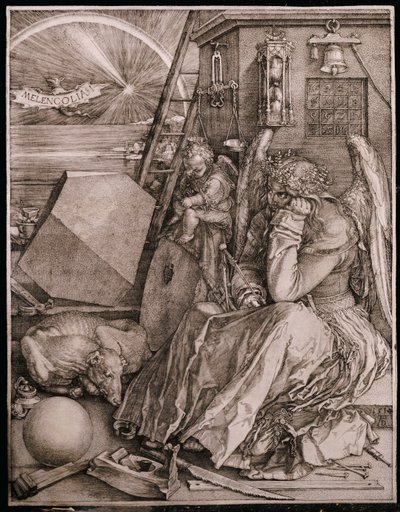 メランコリア、1513 作： Albrecht Dürer