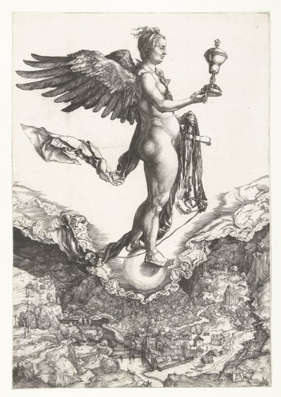 ネメシス（大いなる幸運） 作： Albrecht Dürer or Duerer