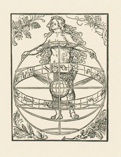 十二支を持つ裸婦 1502-03年頃（木版画） 作： アルブレヒト・デューラーまたはデューラー