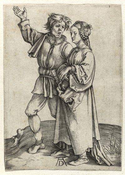 農民のペア、1497年頃 作： Albrecht Dürer