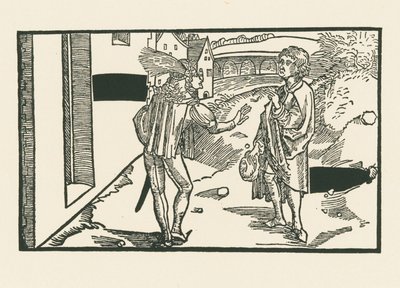 フェードリアとパルメーノ、1492-93年頃（木版画） 作： アルブレヒト・デューラーまたはデューラー