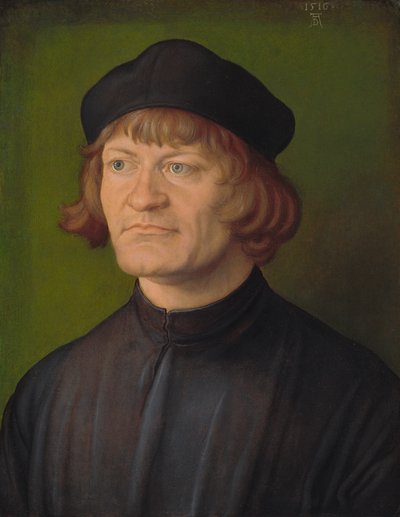 聖職者の肖像（ヨハン・ドーシュ？） 作： Albrecht Dürer