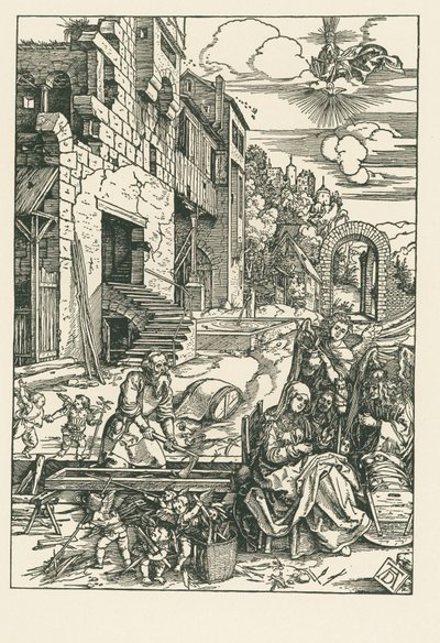 エジプトへの逃避の休息》1502年頃（木版画） 作： アルブレヒト・デューラーまたはデューラー