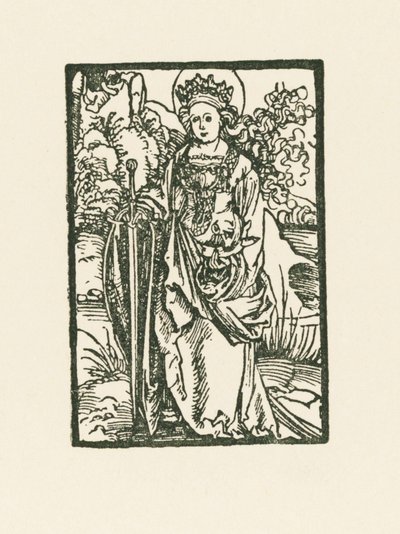 聖カタリナ 作： Albrecht Dürer or Duerer