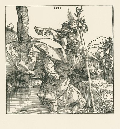 聖クリストファー 作： Albrecht Dürer or Duerer