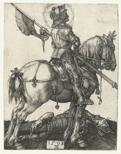 聖ジョージと死の竜 作： Albrecht Dürer or Duerer