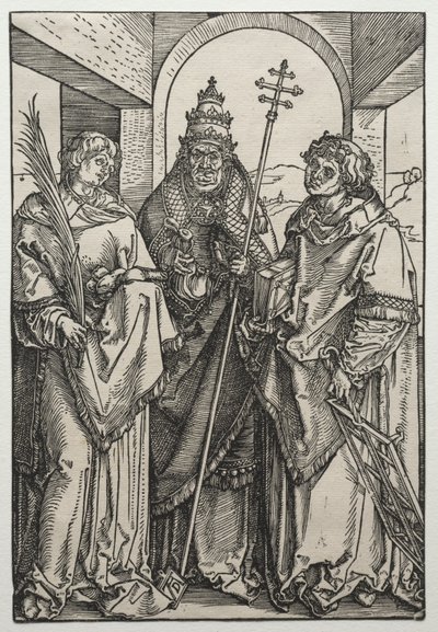 聖ステファノ、シクストゥス、ロレンス 1504-05年頃 （木版画） 作： Albrecht Dürer or Duerer