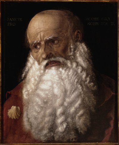 ゼベダイの息子、聖ヤコブ（オイルオン・キャンバス 作： Albrecht Dürer