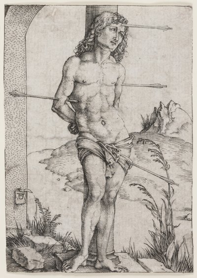 コラムの聖セバスティアン 作： Albrecht Dürer