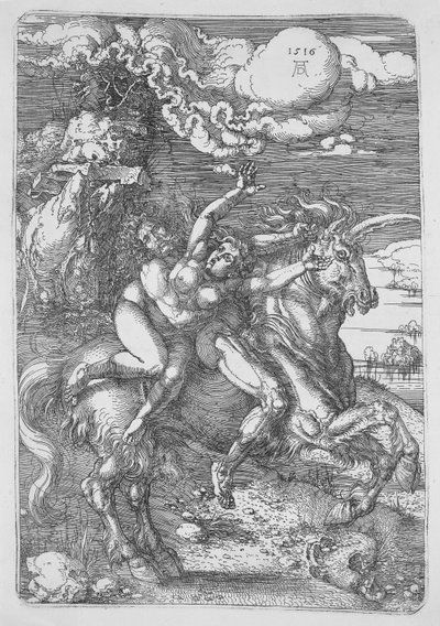 ユニコーンの誘拐 作： Albrecht Dürer