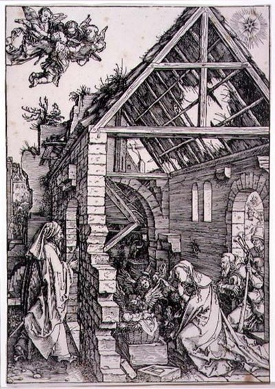 羊飼いの賛美」（木版画） 作： Albrecht Dürer