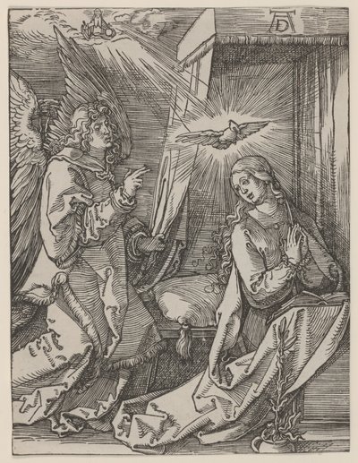受胎告知、または死ぬVerkundigung 作： Albrecht Dürer