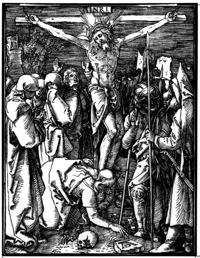 小さな受難』より「磔刑」 1509-11年頃（木版画 作： Albrecht Dürer