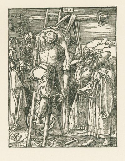 十字架からの降架》1509-10年頃（木版画） 作： アルブレヒト・デューラーまたはデューラー