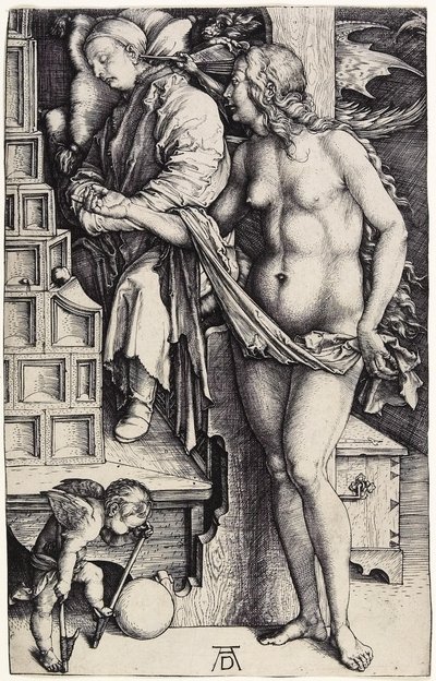 夢」1500年頃（エングレービング 作： Albrecht Dürer