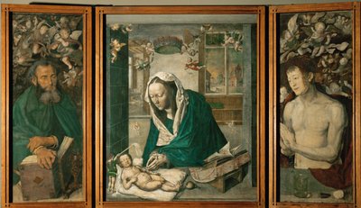 ドレスデンの祭壇 1496年頃 テンペラ、カンヴァス 作： アルブレヒト・デューラーまたはデューラー