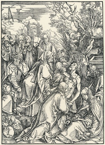 大受難曲より「埋葬」（1496-97年頃）（木版画 作： Albrecht Dürer