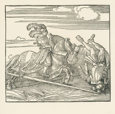 ドイツのトーナメント 1517-18年頃（木版画） 作： アルブレヒト・デューラーまたはデューラー