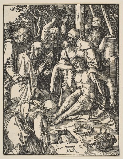 嘆き、小さな情熱から、c.159（木版画） 作： Albrecht Dürer