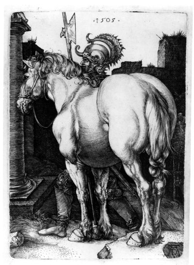 大きな馬、1509 作： Albrecht Dürer