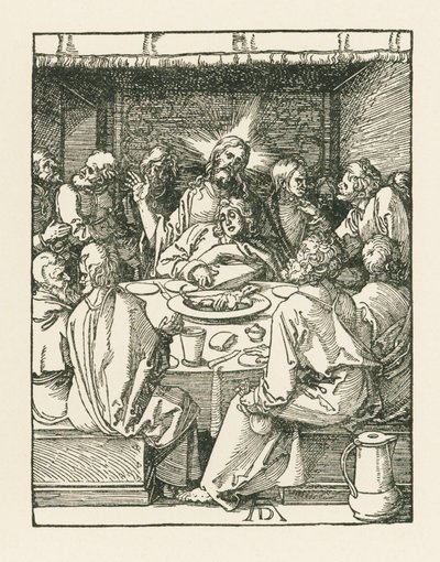 最後の晩餐 1508-09年頃（木版画） 作： アルブレヒト・デューラーまたはデューラー