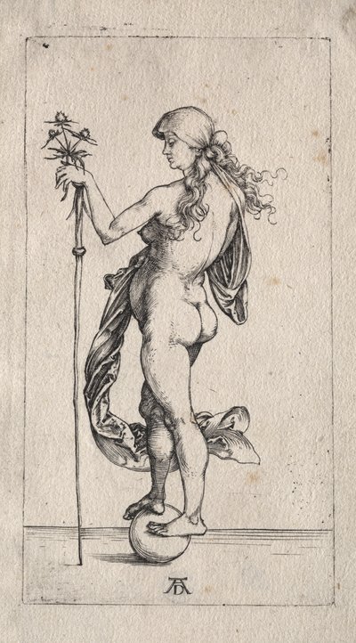 小さな幸運」1497年頃（エングレーヴィング） 作： Albrecht Dürer or Duerer