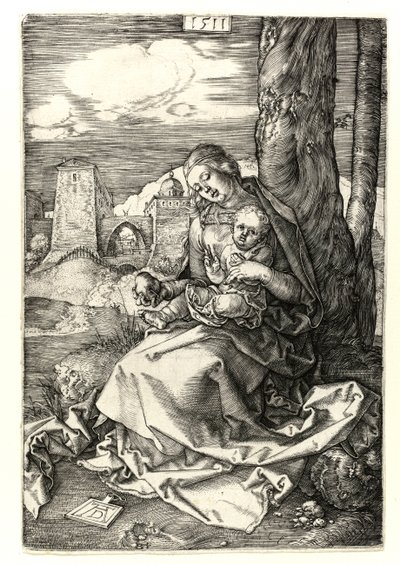 梨を持ったマドンナ 作： Albrecht Dürer