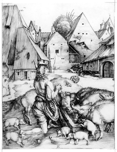 放蕩息子 作： Albrecht Dürer