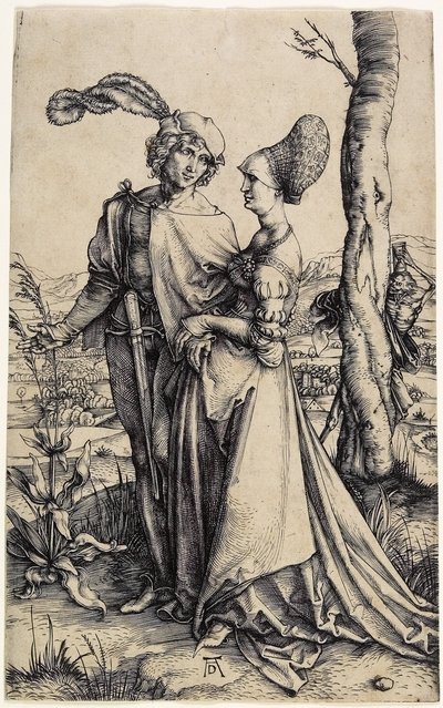 プロムナード、1496年頃 作： Albrecht Dürer
