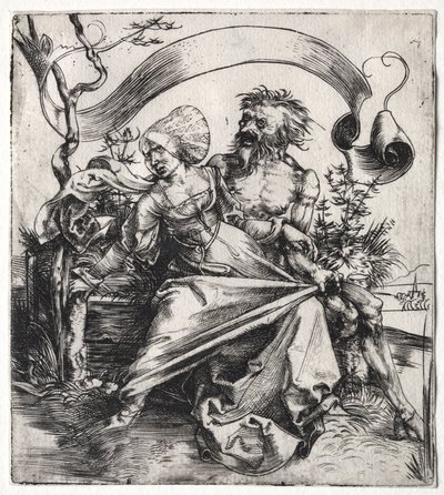 1495年頃、ラヴィッシャー号（エングレーヴィング） 作： Albrecht Dürer or Duerer