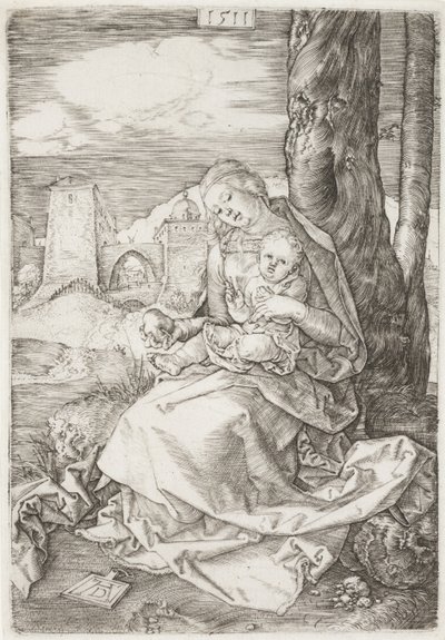 梨を持った聖母子像 作： Albrecht Dürer