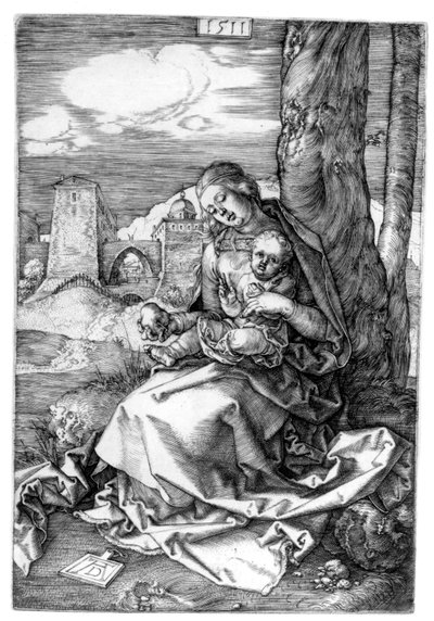 梨の聖母子 作： Albrecht Dürer