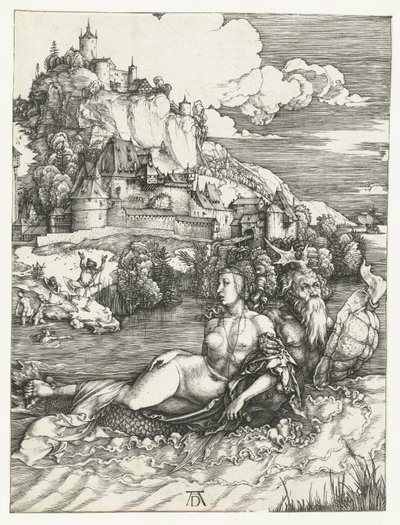 海の怪物によるアミモーネの誘拐 作： Albrecht Dürer or Duerer
