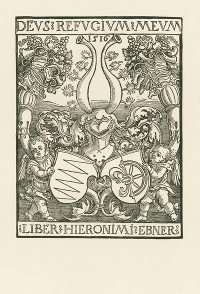 ヒエロニムス・エブナーの蔵書票 作： Albrecht Dürer or Duerer