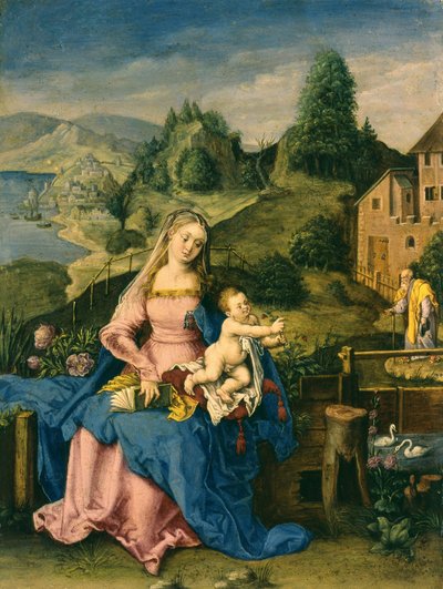 風景の中の聖母子1600年頃 作： Albrecht Dürer