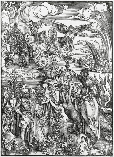 バビロンの大淫婦、アポカリプス 作： Albrecht Dürer
