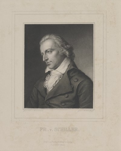 フリードリッヒ・フォン・シラーの肖像 1759-1805、c。 1840年 作： Albrecht Fürchtegott Schultheiss