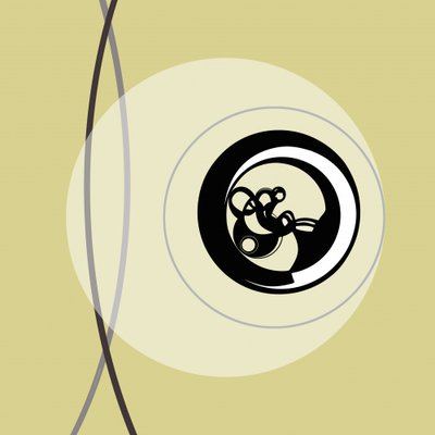 抽象的な渦巻き模様 作： 